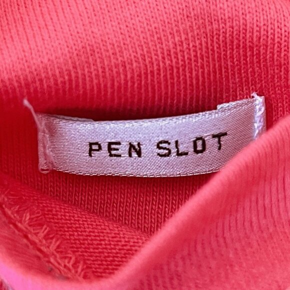 NWOT ARIAT REBAR Women's Coral Red Long Sleeve Hooded T-shirt Size Medium - Picture 8 of 13